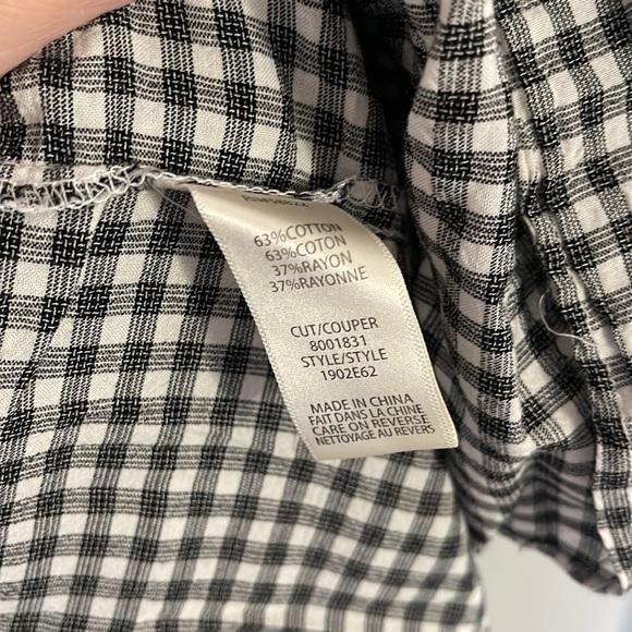 Max Studio Black and White Gingham Mini Dress - Picture 3 of 3